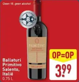 ALDI Ballaturi Primitivo Salento, Italië aanbieding