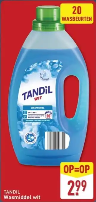 ALDI Tandil wasmiddel wit aanbieding