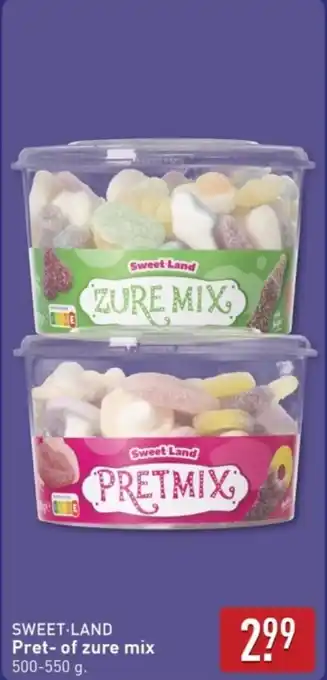 ALDI Sweet Land Pret of Zure Mix aanbieding