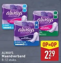 ALDI Always Maandverband aanbieding
