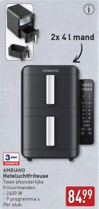 ALDI Ambiano Heteluchtfriteuse aanbieding