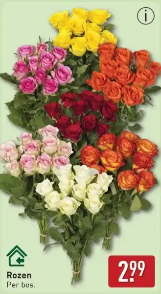 ALDI Rozen Per bos. aanbieding
