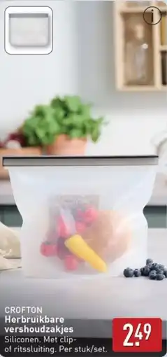 ALDI Crofton Herbruikbare Vershoudzakjes aanbieding