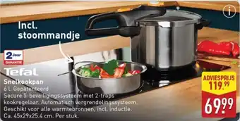 ALDI Tefal Snelkookpan aanbieding