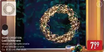 ALDI Home Creation Lled Lichtkrans aanbieding