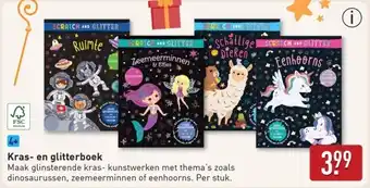 ALDI Kras en Glitterboek aanbieding