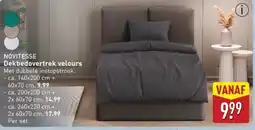 ALDI Novitesse Dekbedovertrek Velours aanbieding