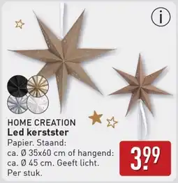 ALDI Home Creation Led Kerstster aanbieding
