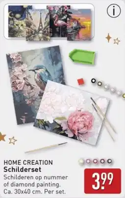 ALDI Home Creation Schilderset aanbieding