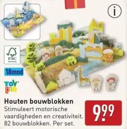 ALDI Houten Bouwblokken aanbieding