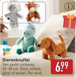 ALDI Toy Lino Dierenknuffel aanbieding