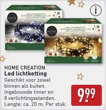 ALDI Home Creation Led Lichtketting aanbieding