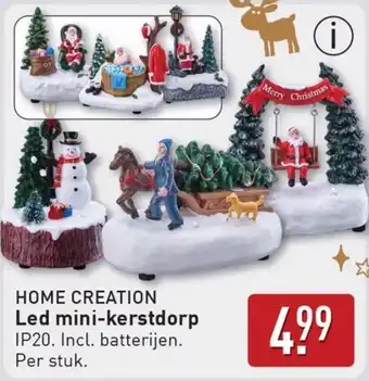 ALDI Home Creation Led Mini Kerstdorp aanbieding