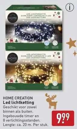 ALDI Home creation Led lichtketting aanbieding