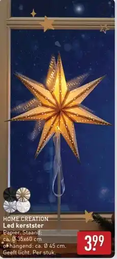 ALDI Home creation Led kerstster aanbieding