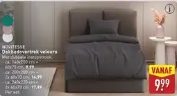 ALDI Novitesse Dekbedovertrek velours aanbieding