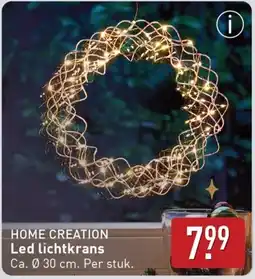 ALDI Home creation Led lichtkrans aanbieding