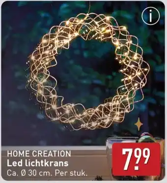 ALDI Home creation Led lichtkrans aanbieding