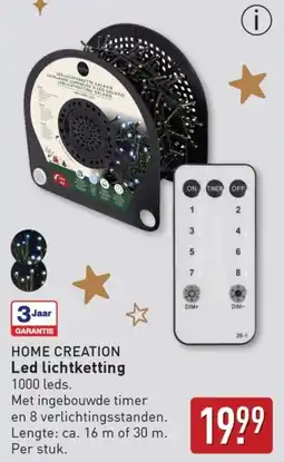 ALDI Home creation Led lichtketting aanbieding