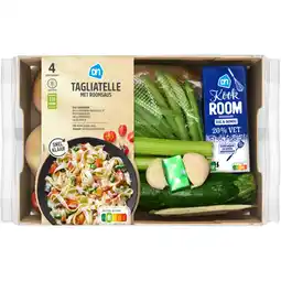 Albert Heijn AH Tagliatelle met roomsaus verspakket aanbieding