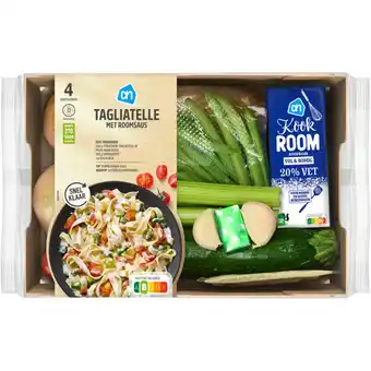 Albert Heijn AH Tagliatelle met roomsaus verspakket aanbieding