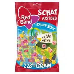 Albert Heijn Red Band Schatkistjes zacht zoet uitdeelzak aanbieding