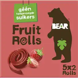 Albert Heijn Bear Fruit rolls aardbei aanbieding