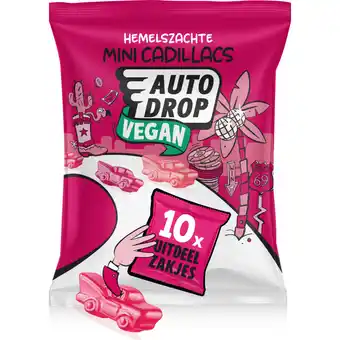 Albert Heijn Autodrop Vegan mini cadillacs uitdeelzak aanbieding