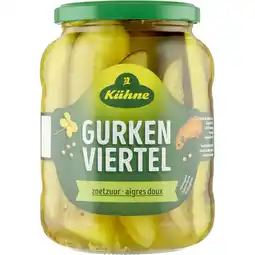Albert Heijn Kühne Gurken viertel zoetzuur aanbieding