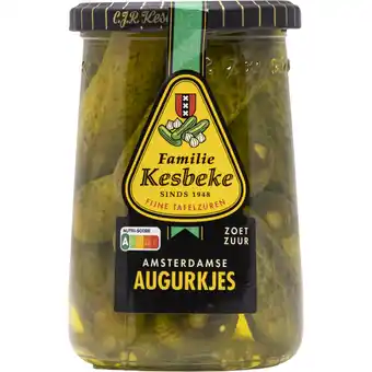 Albert Heijn Kesbeke Amsterdamse augurkjes zoetzuur aanbieding