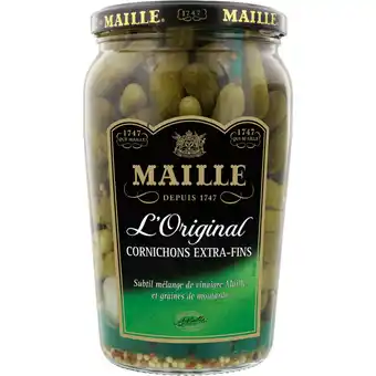 Albert Heijn Maille Cornichons extra fins aanbieding