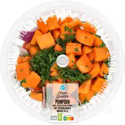 Albert Heijn AH Stoomgroente pompoen met kruidenolie aanbieding