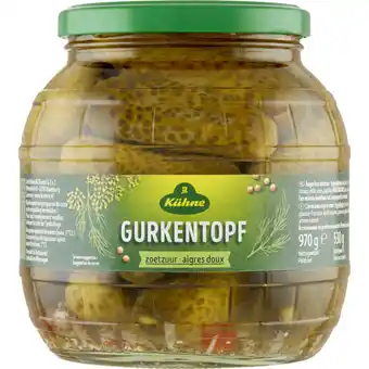 Albert Heijn Kühne Gurkentopf zoetzuur aanbieding