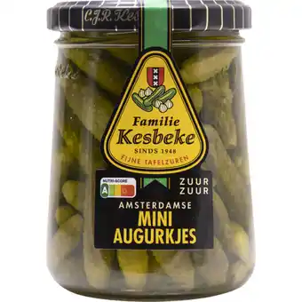 Albert Heijn Kesbeke Mini augurkjes zuur aanbieding