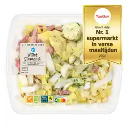 Albert Heijn AH Verse stamppot witlof ham kaas aanbieding