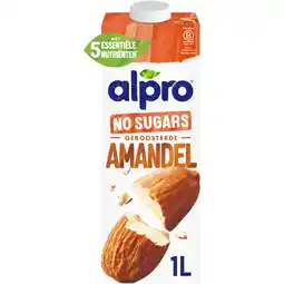 Albert Heijn Alpro Amandeldrink geroosterd zonder suikers aanbieding