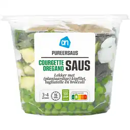 Albert Heijn AH Pureersaus courgette oregano aanbieding