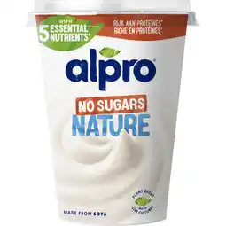 Albert Heijn Alpro Plantaardige variatie yoghurt no sugars aanbieding