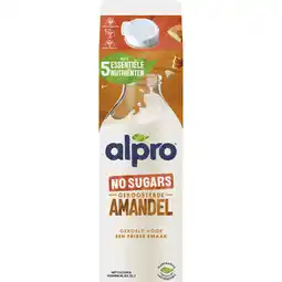 Albert Heijn Alpro Amandeldrink zonder suikers gekoeld aanbieding