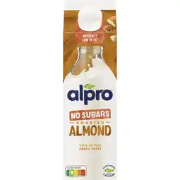 Albert Heijn Alpro Amandeldrink zonder suikers gekoeld aanbieding