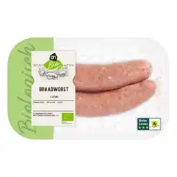 Albert Heijn AH Biologisch Varkensbraadworst aanbieding