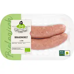 Albert Heijn AH Biologisch Varkensbraadworst aanbieding