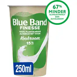 Albert Heijn Blue Band Finesse plantaardig alternatief kookroom aanbieding