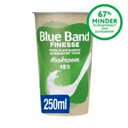 Albert Heijn Blue Band Finesse plantaardig alternatief kookroom aanbieding