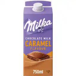 Albert Heijn Milka Chocolademelk karamel smaak aanbieding
