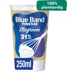 Albert Heijn Blue Band Finesse plantaardig alternatief slagroom aanbieding