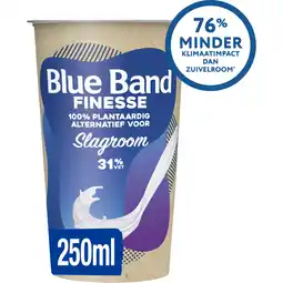 Albert Heijn Blue Band Finesse plantaardig alternatief slagroom aanbieding