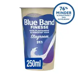 Albert Heijn Blue Band Finesse plantaardig alternatief slagroom aanbieding