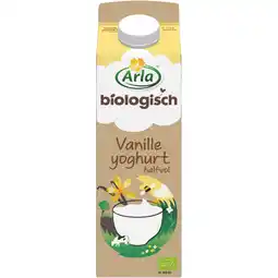 Albert Heijn Arla Biologisch vanille yoghurt halfvol aanbieding