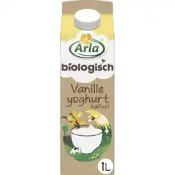 Albert Heijn Arla Biologisch vanille yoghurt halfvol aanbieding